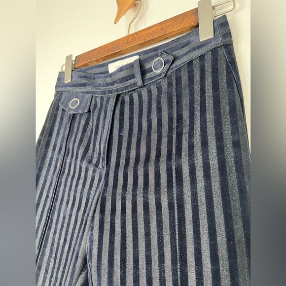 Derek Lam 10 Crosby, Size:2, Navy velvet striped pants 👖, EUC, Like new. - Picture 5 of 10